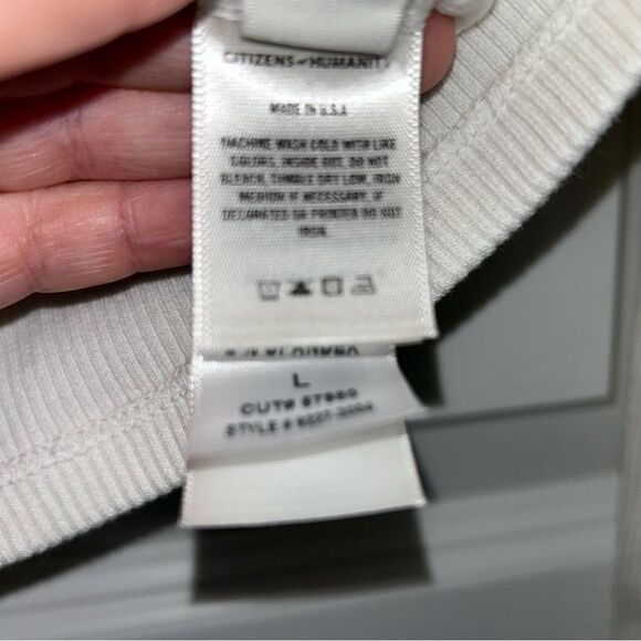 Citizens of Humanity Long Sleeve Ribbed Cut Out Knit Top - Picture 5 of 8